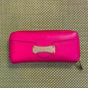 Michael Kors large wallet in hot pink